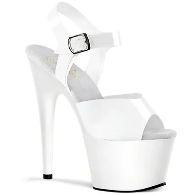 Obrázek produktu pro ADORE-708N Dámské sandály Pleaser, bílé , EU 43, US 13
