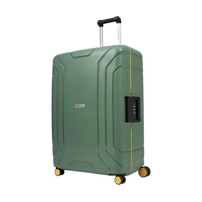 Image de Valise rigide CarryOn, 70 litres - Valise de voyage 65 cm avec serrure TSA - Vert