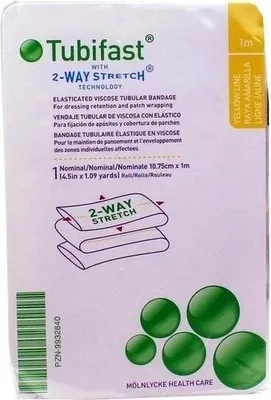 Image de Tubifast 2-Way Stretch 10,75 cmx1 m jaune 1 pc