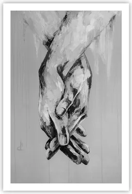 Produktbild von Poster - Poster ohne Rahmen - Handschriftlich Hände Schwarzweiß - 61x91,5 cm - Wand Bild - Wanddeko - Wandbilder - Kunstposter - Wandposter - Bilder - Kunstdruck - Wanddekoration - P2XPA61x91-4566