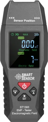 Zdjęcie produktu dla SMART SENSOR ST1393 Miernik pola elektromagnetycznego EMF Ręczny mini cyfrowy tester promieniowania pola elektromagnetycznego LCD