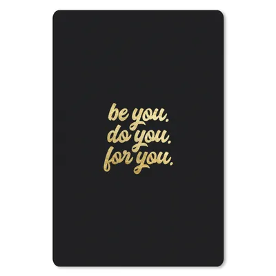 Produktbild von MuchoWow® Mauspad Mousepad Zitat - Selbstvertrauen - Gold - Schwarz 40x60 cm - Mousepads - Maus Mat - Pad - Mausunterlage - Schreibtisch Accesoire