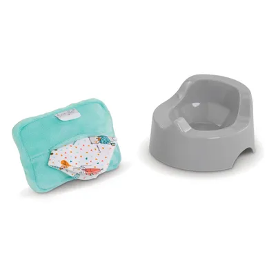 Produktbild von Corolle 9000110750 - Ma Premiere Poupee Töpfchen, Tuchspender, für alle 30-36cm Babypuppen, ab 18 Monaten