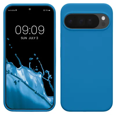 Produktbild von kwmobile Handyhülle für Google Pixel 10 Pro XL Hülle - Case Silikon - Kabelloses Laden - Schutzhülle Cover in Blue Reef