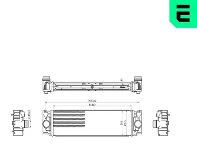 Produktbild von ERA 672011 Ladeluftkühler LLK für VW CRAFTER 30-50 Kasten (2E) Turbo Intercooler