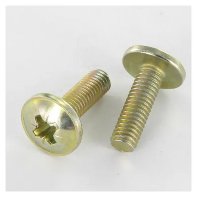 Produktbild von Schraube Flachrundkopfschraube Pozi M6x24 Kopf-Durchmesser 14,5 Dichromat