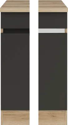 Two identical kitchen cabinets shown side-by-side against a white background.