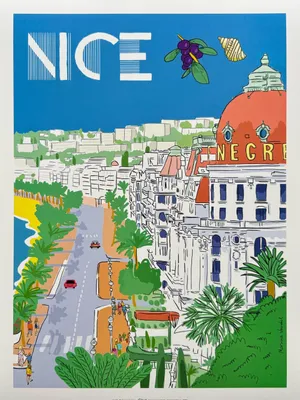Image de Nice - Hotel Negresco - 30x40cm Affiche Poster