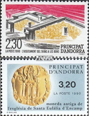 Produktbild von Briefmarken Andorra - Französische Post 1990 Mi 416,420 (kompl.Ausg.) postfrisch Tabaktrocknen