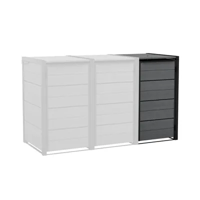A product image showing a modular trash bin enclosure.