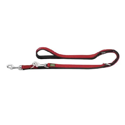 Produktbild von Hunter Verstellbare Führleine Neopren rot/schwarz, Maße: 20 mm / 200 cm