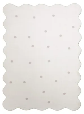 Produktbild von Teppich Kinderzimmer - Cloudy Dots Weiß