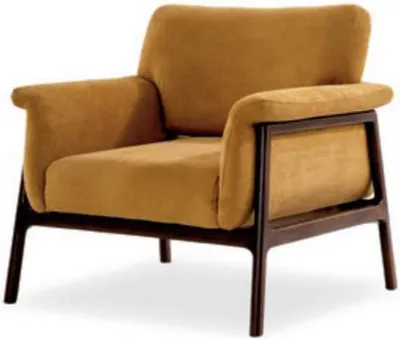 Zdjęcie produktu dla Fotel do salonu nowoczesny design Hoz z tkaniną Lounge Club