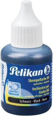 Produktbild von Stempelfarbe Sorte 84 deckend wasserfest 30 ml schwarz Packung mit 10 Stück