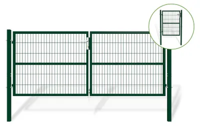 Produktbild von 3 m RAZO-Gittertor H.120 cm + 1 m RAZO-Tor H.120 cm Grün