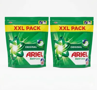 Image de Capsules de lessive Ariel 3 en 1 Original - 2 x 60 lavages