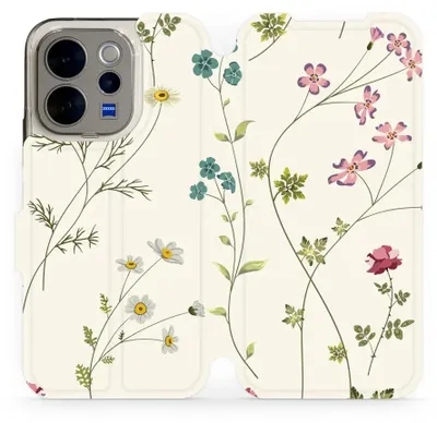 Produktbild von Handyhülle mit klappe für Vivo V70 5G, Mobiwear Book, Feldblumen
