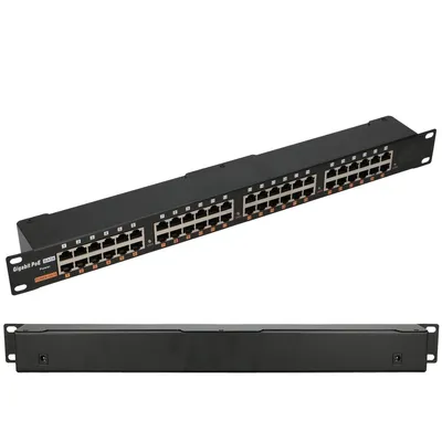 Produktbild von Extralink 24 Port Gigabit PoE Injektor 24x 1000Mb/s RJ45, Netzwerkschrank montage Serverzubehör