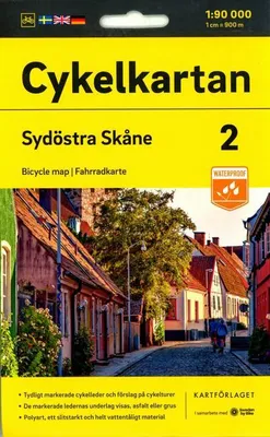 Obrázek produktu pro Cyklistická mapa List 2 Jihovýchodní Skåne 1:90000