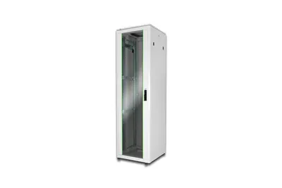Produktbild von Digitus Netzwerkschrank Unique Serie - 600x600 mm (BxT), Freistehendes Gestell, 800 kg, Grau