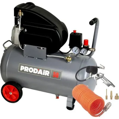 Image de Compresseur d'air - PRODAIR - Prodair50 - 50L - 2CV - 8 bars - Double sortie + détendeur + kit gonflage