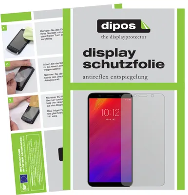 Produktbild von 2x Schutzfolie für Lenovo A5 matt Displayschutzfolie Folie Display Schutz dipos