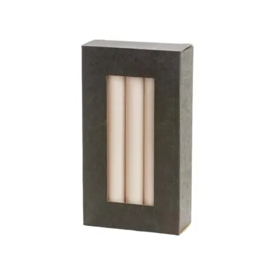 Zdjęcie produktu dla Świece stearynowe w stylu rustykalnym – pastelowy róż – średnica 2,2 cm × wysokość 19 cm – 10 sztuk
