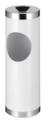Produktbild von Robuster Ascher-Papierkorb ohne Inneneimer weiss (31008001)