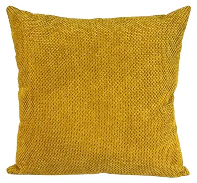 Produktbild von 60x60 Dekokissen Zefir dot Senfgelb Samt