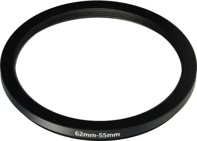 Produktbild von vhbw Step-Down-Ring Adapter 62 mm auf 55 mm für Kamera Objektiv - Filteradapter Metall