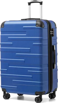 Immagine prodotto di COOLIFE Valigia rigida Blu Navy 4 ruote Espandibile 93L ABS TSA lock