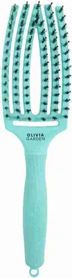 Produktbild von Olivia Garden | Haarbürste Fingerbrush Care Iconic - M - Mint - Wildschwein- und Nylonborsten - Ergonomisch