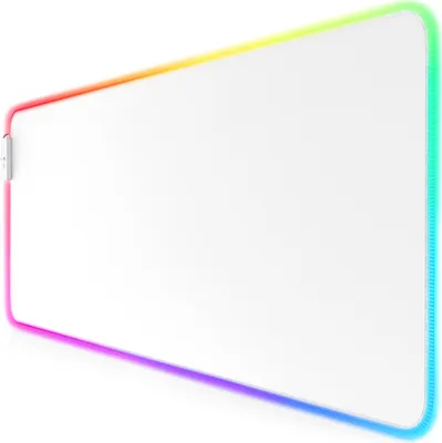 Produktbild von Titanwolf RGB Gaming Mauspad, Mousepad XL 800 x 300mm verbessert Präzision & Geschwindigkeit, weiß