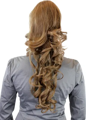 Produktbild von WIG ME UP Haarteil, lockig, Hellbraun WK08-14