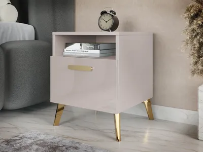 Immagine prodotto di Comodino TANTES - cashmere / cashmere lucido