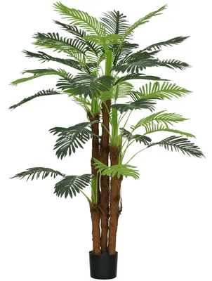 Produktbild von HOMCOM Künstliche Palme 160cm Kunstpalme mit 36 Palmenwedel Groß im Topf