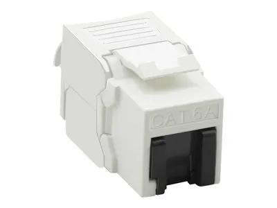 Produktbild von VALUE Cat.6A (Class EA) Keystone, RJ-45, ungeschirmt, werkzeuglos, weiß