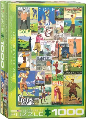 Image de Affiche publicitaire vintage Golf - 1000 pièces puzzle format 68x48 cm