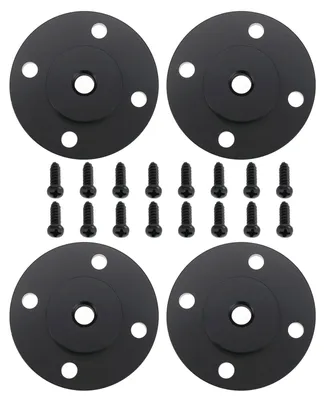 Imagen del producto de Elzusha - Adaptador para zapata de flash - Juego de 4 unidades - Aluminio -  - Adaptador de tornillo para trípode - Compatible con la mayoría de los trípodes - Rosca de 1/4"-20