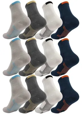 Produktbild von 12 Paar Herren Sport Sneaker Socken Quarter Socks Kurzsocken Halbsocken Mix1/40-43