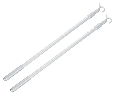 Teleskop-Zugstange für Jalousien, 36–60 cm, 2 Stück, Aluminium