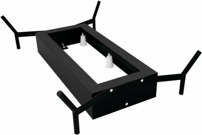 Produktbild von Polysan REDUTA Badewanne-Rahmengestell 171x81 cm, schwarz matt