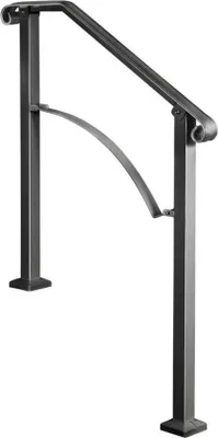 Produktbild von Treppenhandlauf - Schmiedeeisen - 37 cm Höhe - Abstand zwischen Pfosten 71 cm