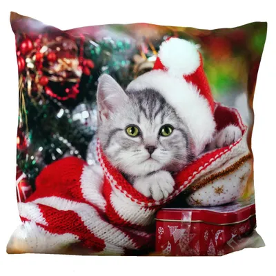 Produktbild von Kissenhülle 40x40 Kissenbezug bedruckt Weihnachsmotive Dekokissen Advent