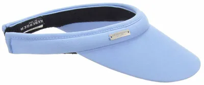 Seeberger Damen Visor mit großem Schild aus feiner Baumwolle in blau