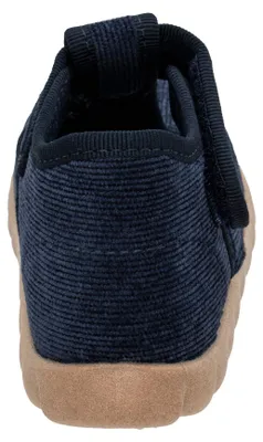 Produktbild von Fischer Kinder Hausschuh Cord mit Klettverschluss 551550, Größe:23 EU, Farbe:Blau