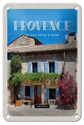 Produktbild von Blechschild Reise 12x18cm Provence alpes-cote d´Azur Altstadt Schild