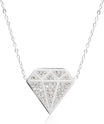 Produktbild von Kette Diamant Edelstahl Zirkonia
