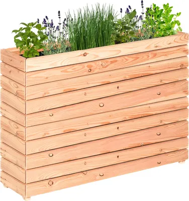 Produktbild von Balkon - Hochbeet Lärche MODULO - 120x30x75 cm Naturbelassen Witterungsbeständig