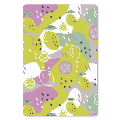 Produktbild von MuchoWow® Mauspad Mousepad Sommer - Zitronen - Flecken 18x27 cm - Mousepads - Maus Mat - Pad - Mausunterlage